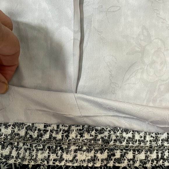 CHANEL NWT 13P $5500 WHITE/BLACK/GRAY BLAZER  40 - Picture 10 of 13